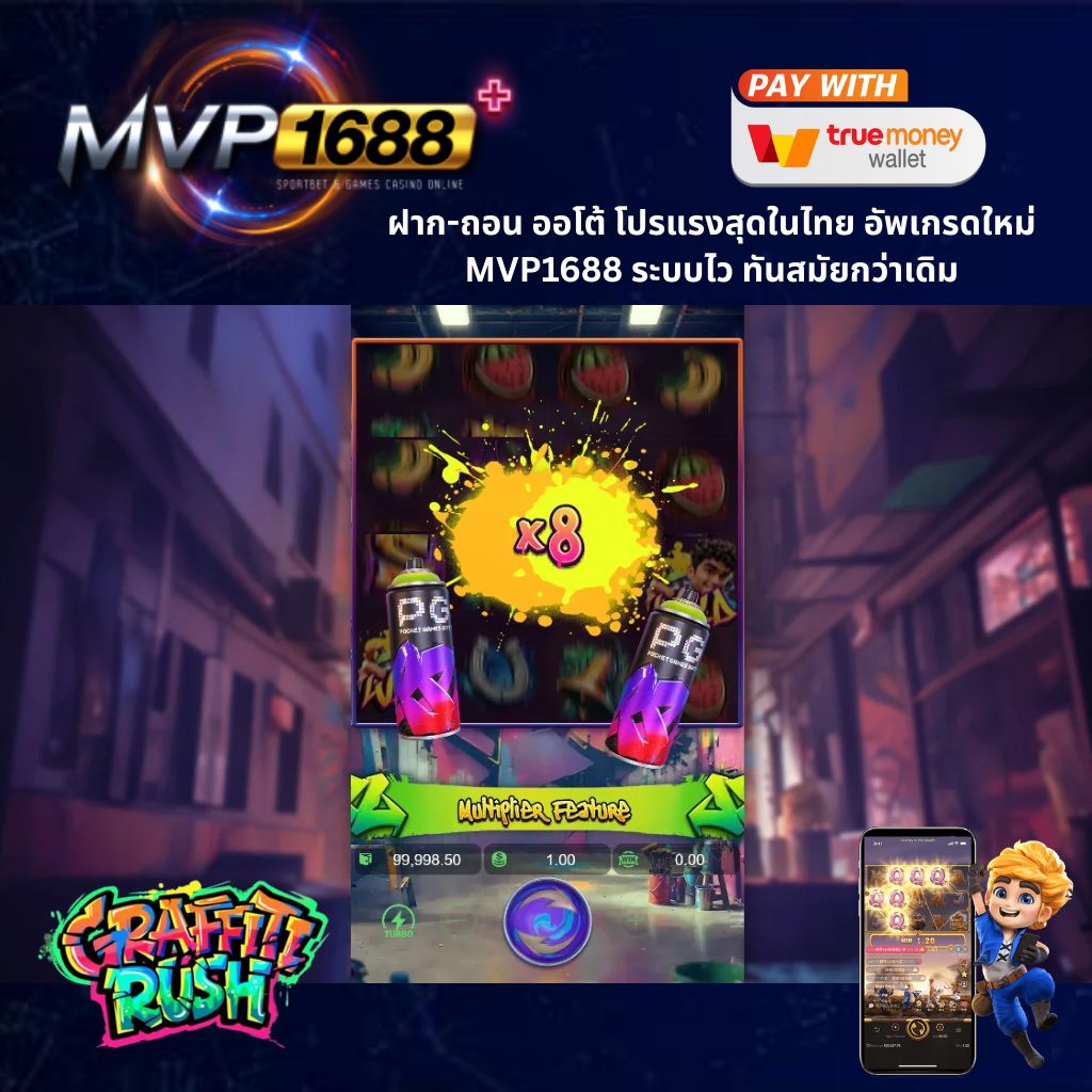 graffiti rush เกมสล็อตแตกเร็วโบนัสแจกกระจาย